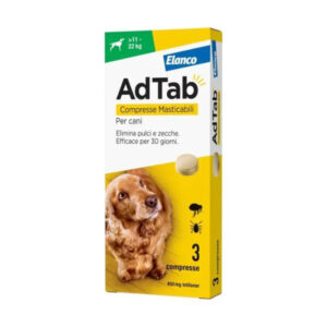 AdTab compresse masticabili per cani 450 mg da 11 a 22 Kg 3 COMPRESSE