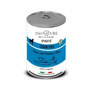 Patè Grain Free Pesce con Patate e Olive  400 gr