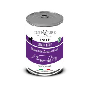 Patè Grain Free Maiale Zucca e Piselli  400 gr