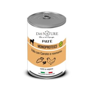 Patè Monoproteico Pollo con carote e rosmarino 400 gr.