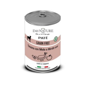 Patè Grain Free Faraona con Mele e Mirtilli Rossi 400 gr