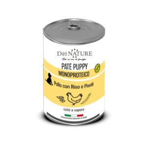 Patè Puppy Monoproteico Pollo Riso e Piselli  400 gr