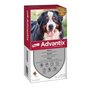 Advantix Spot On Per Cani da 40 a 60  Kg Soluzione 6 Pipette